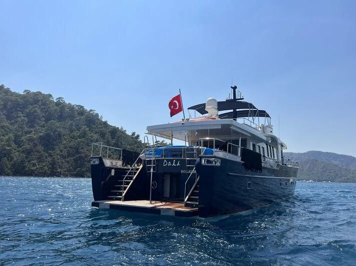 a boat on the water aboard DALI Yacht for Sale