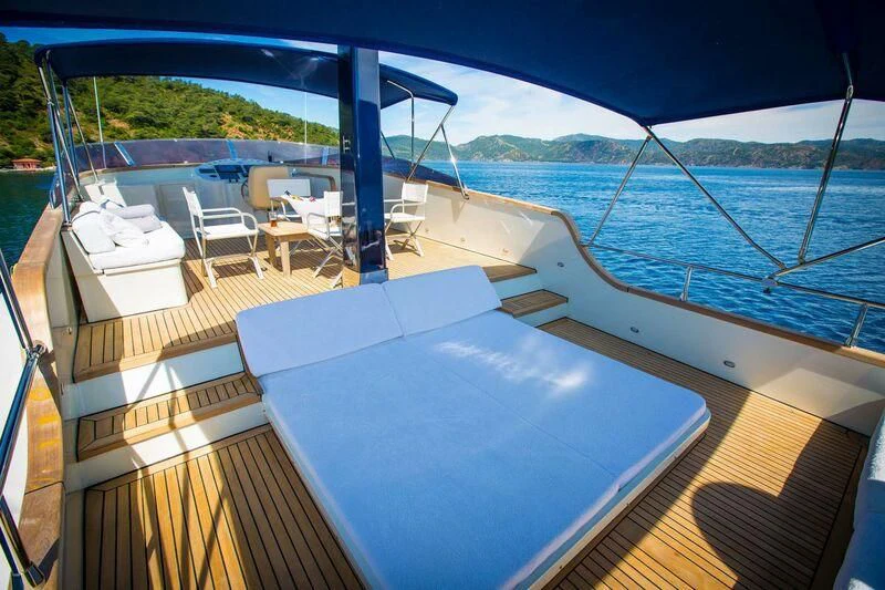 a boat on the water aboard DALI Yacht for Sale
