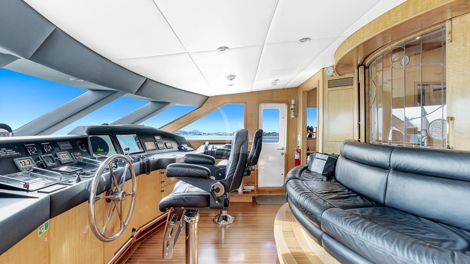 inside of a vehicle aboard SURINA Yacht for Sale