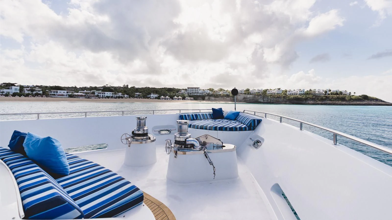 a boat on a body of water aboard SURINA Yacht for Sale