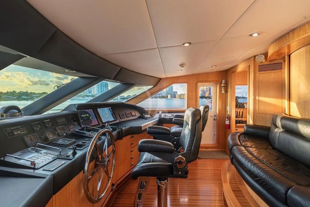 inside of a vehicle aboard SURINA Yacht for Sale