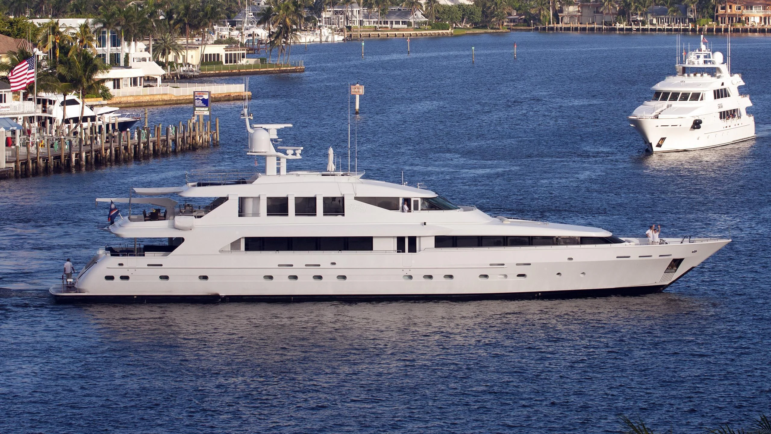 a boat in the water aboard SURINA Yacht for Sale