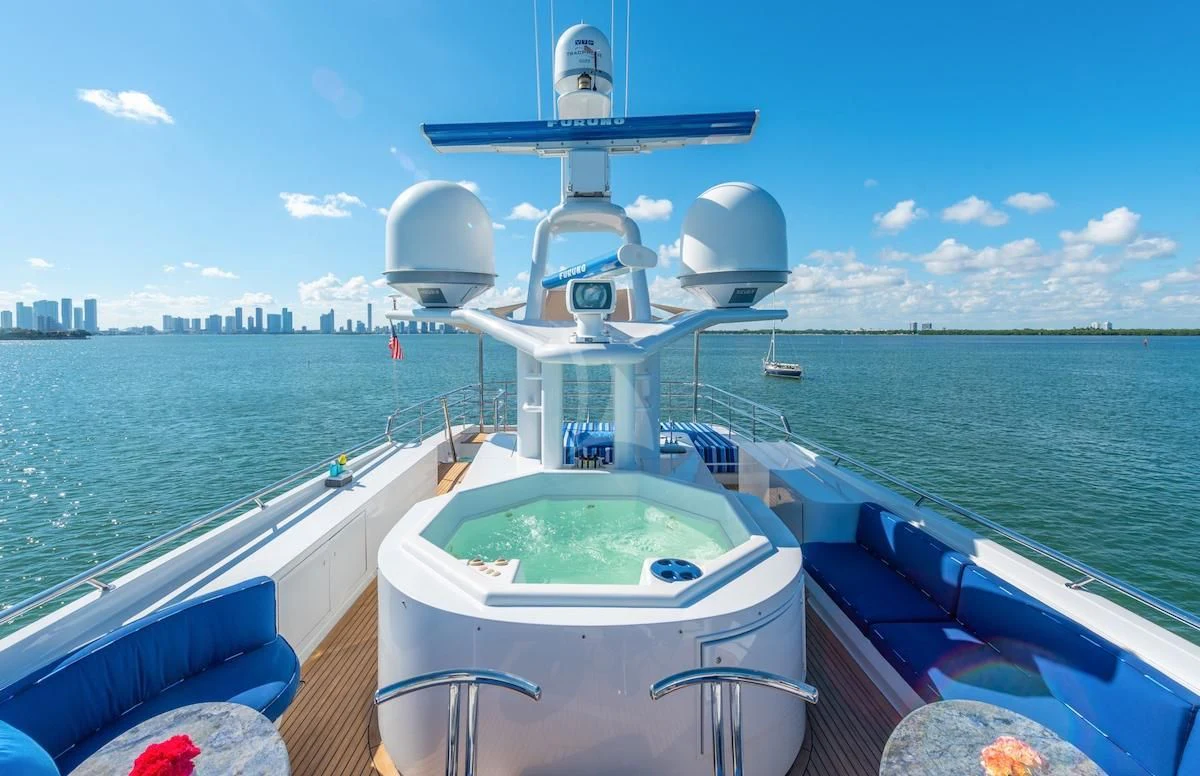 a boat on the water aboard SURINA Yacht for Sale