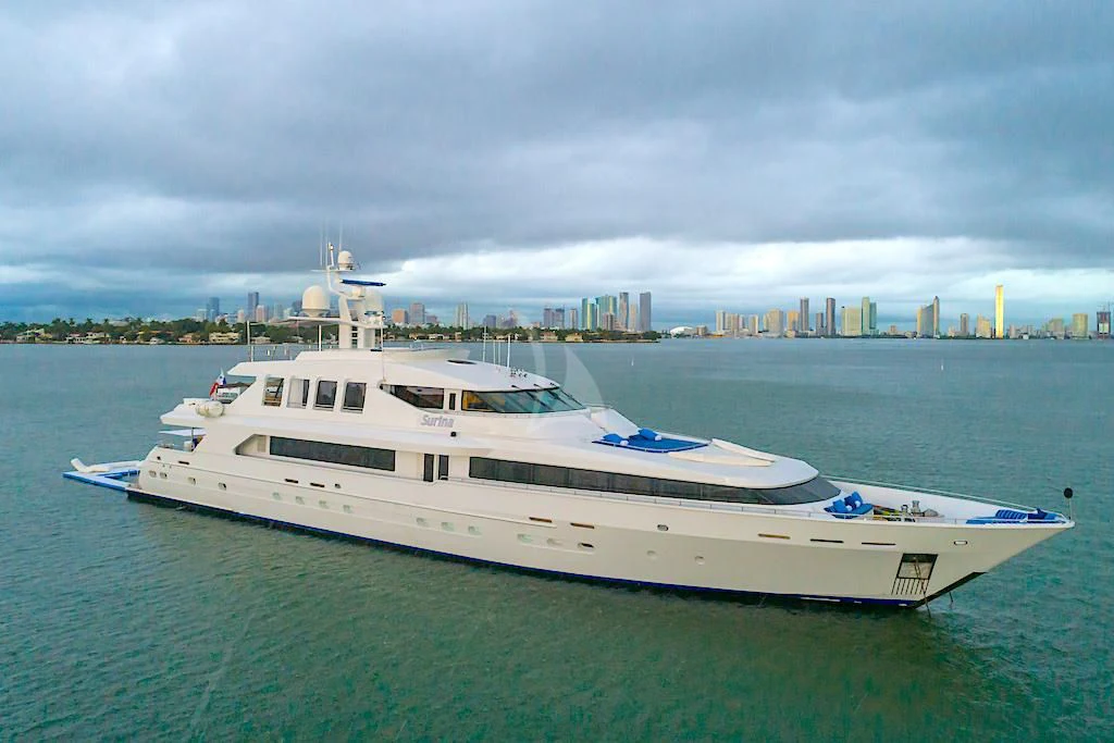 a boat in the water aboard SURINA Yacht for Sale