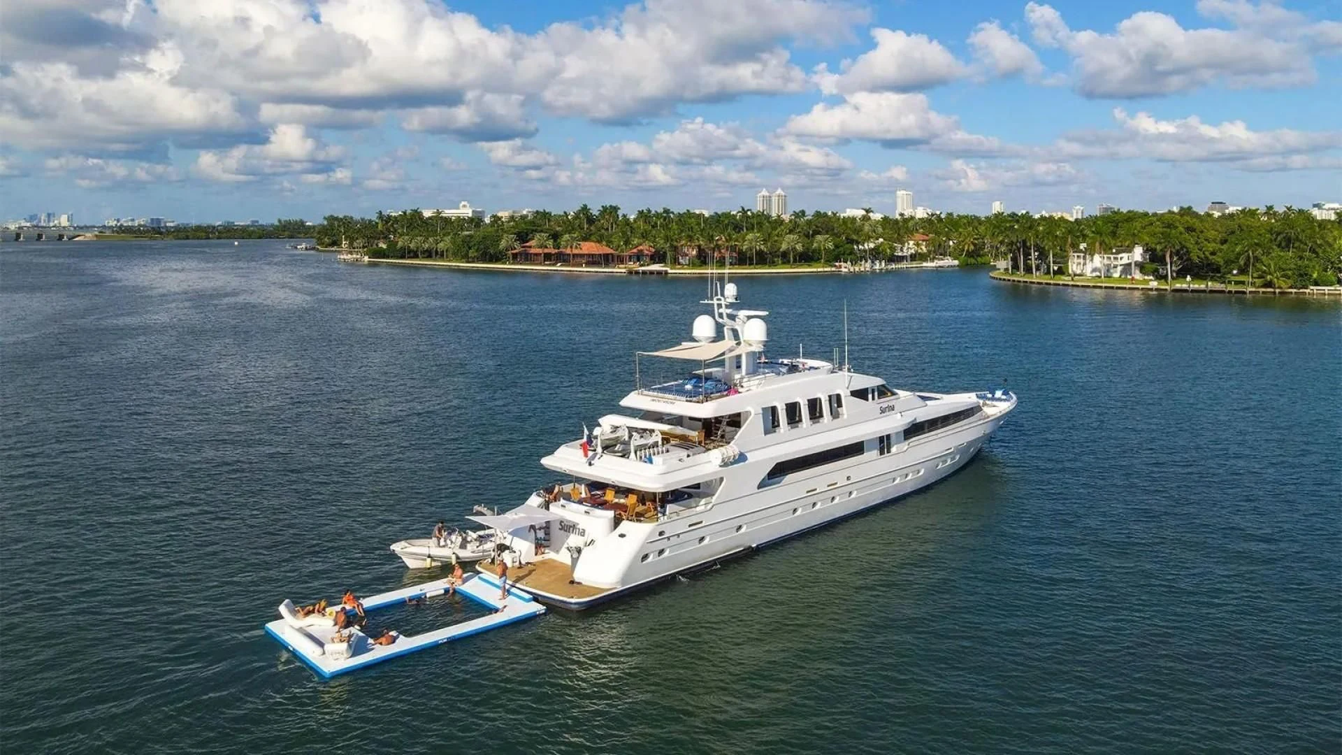 a boat on the water aboard SURINA Yacht for Sale