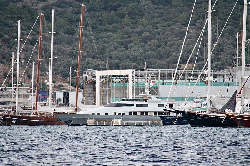 a boat in the water aboard EGO Yacht for Sale