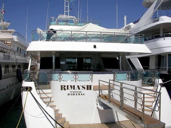 a boat with a deck aboard EGO Yacht for Sale