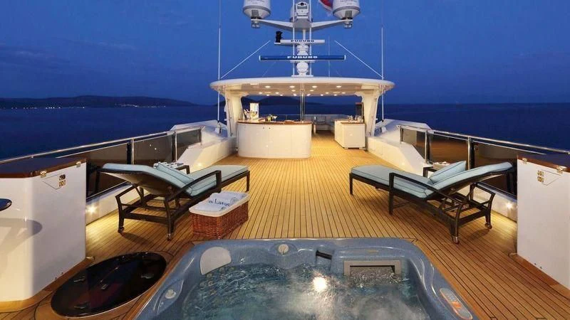 a room with a pool table and a pool table aboard EGO Yacht for Sale