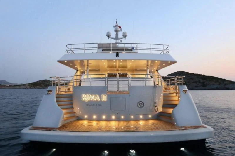 a ship on the water aboard EGO Yacht for Sale
