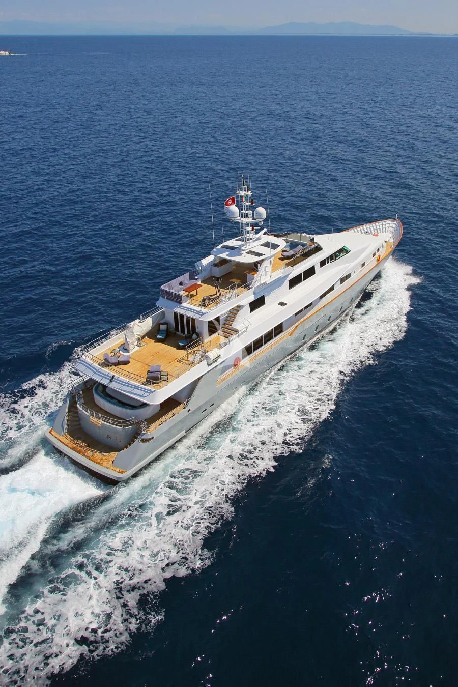 a ship on the water aboard EGO Yacht for Sale