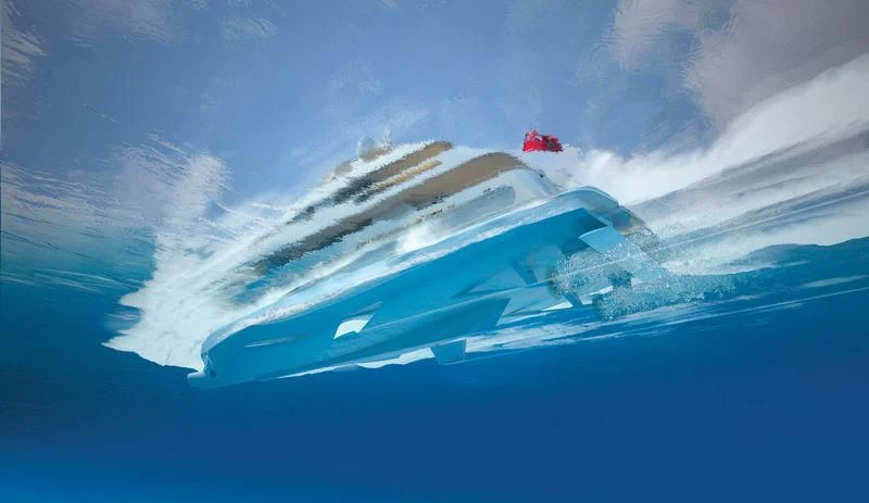 a satellite in the sky aboard ARES Yacht for Sale