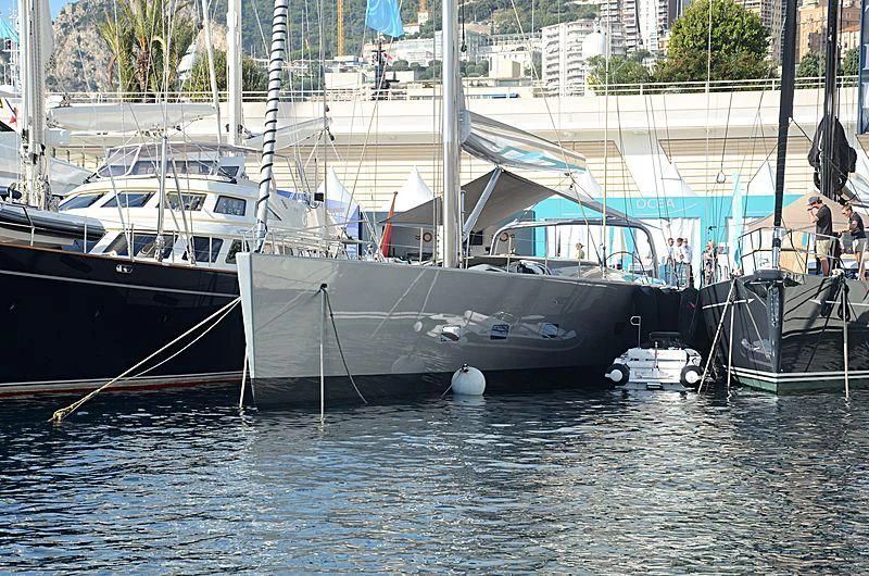 a group of boats are parked in the water aboard GHOST Yacht for Sale