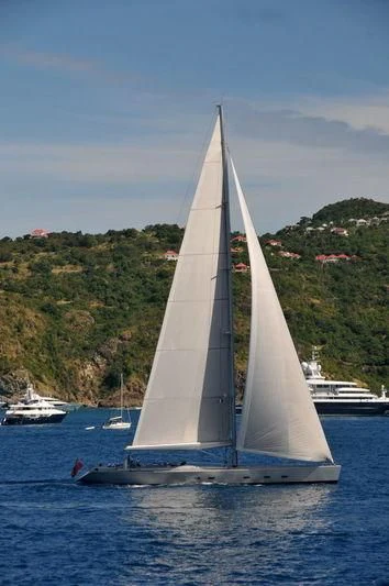 a sailboat on the water aboard GHOST Yacht for Sale