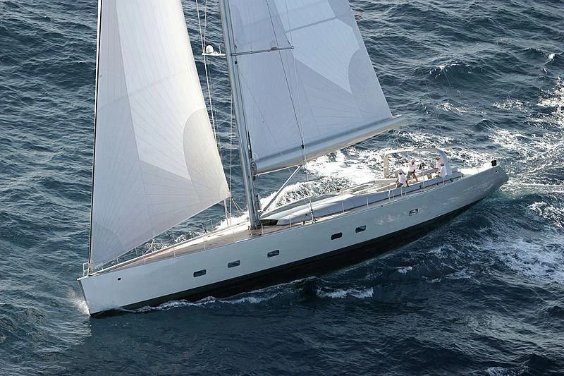a sailboat on the water aboard GHOST Yacht for Sale