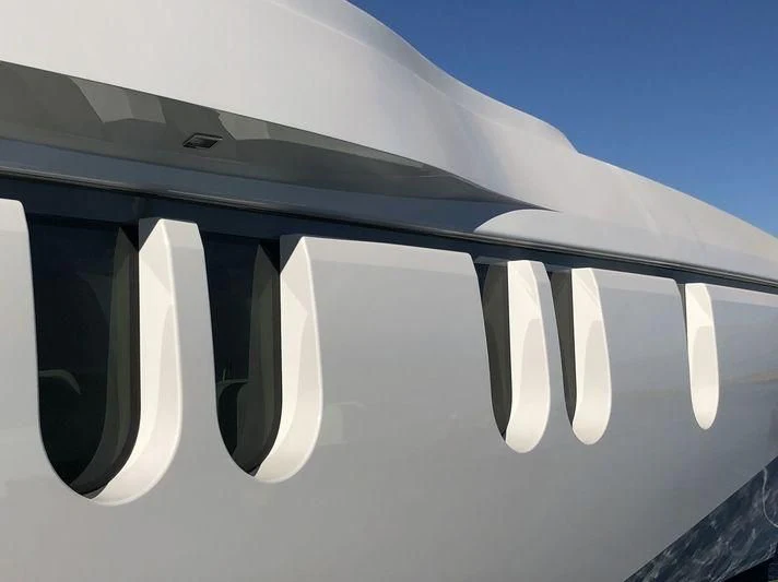 logo aboard WHITE RABBIT Yacht for Sale