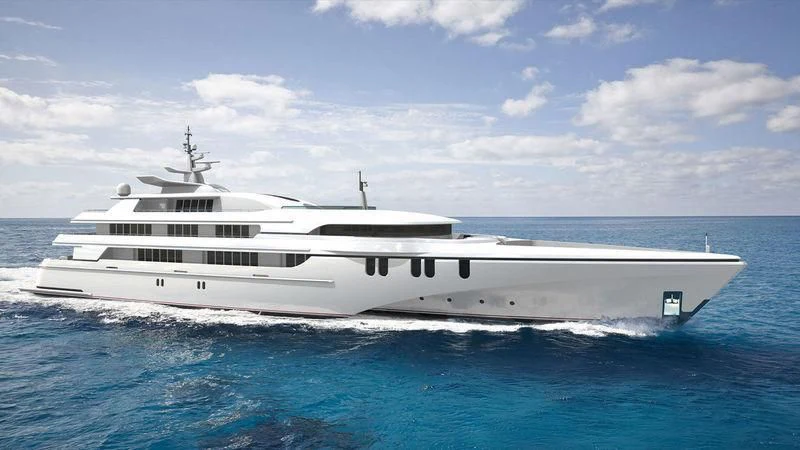 a white yacht in the water aboard WHITE RABBIT Yacht for Sale