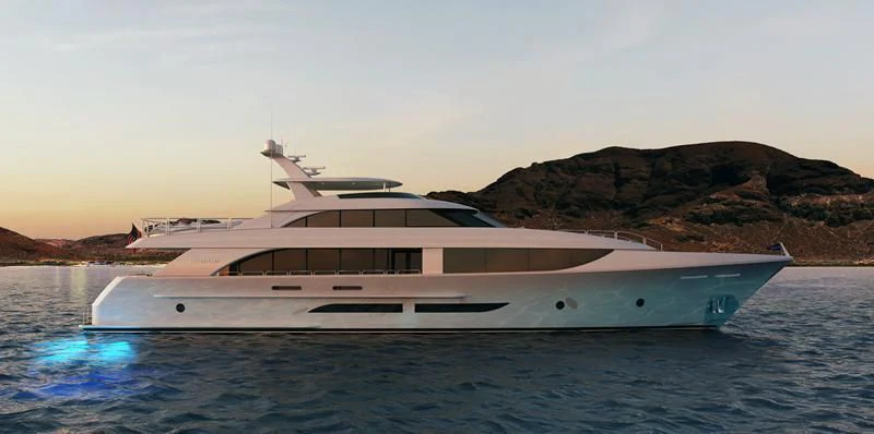 a boat on the water aboard FLAMINGO DAZE Yacht for Sale