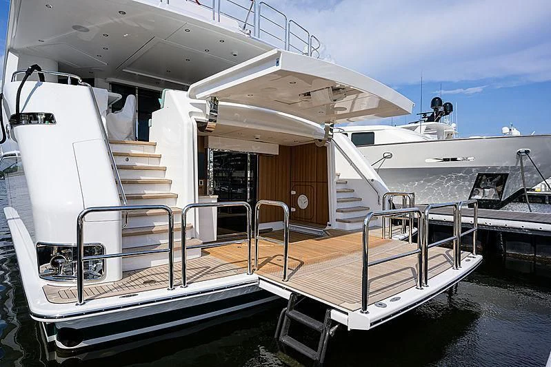 a boat on the water aboard FLAMINGO DAZE Yacht for Sale