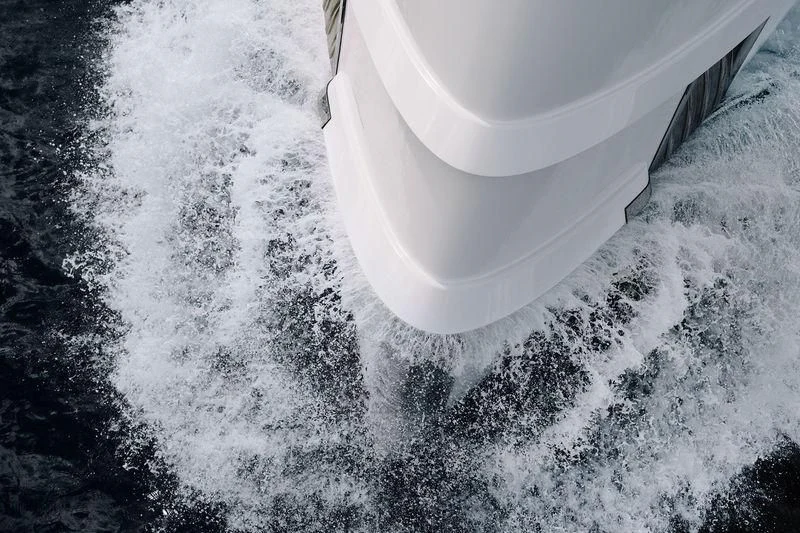 a white object on a surface aboard HOME Yacht for Charter