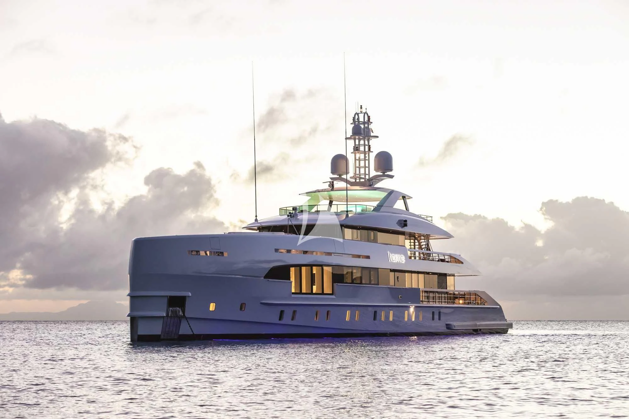 a boat in the water aboard HOME Yacht for Charter