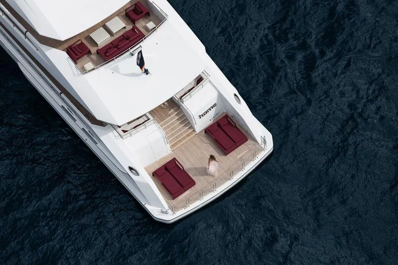 a boat on the water aboard HOME Yacht for Charter
