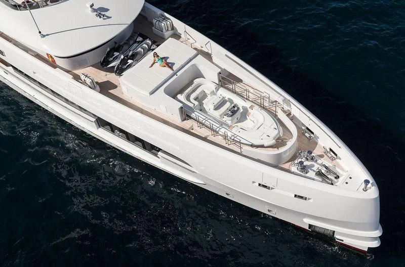 a boat on the water aboard HOME Yacht for Charter