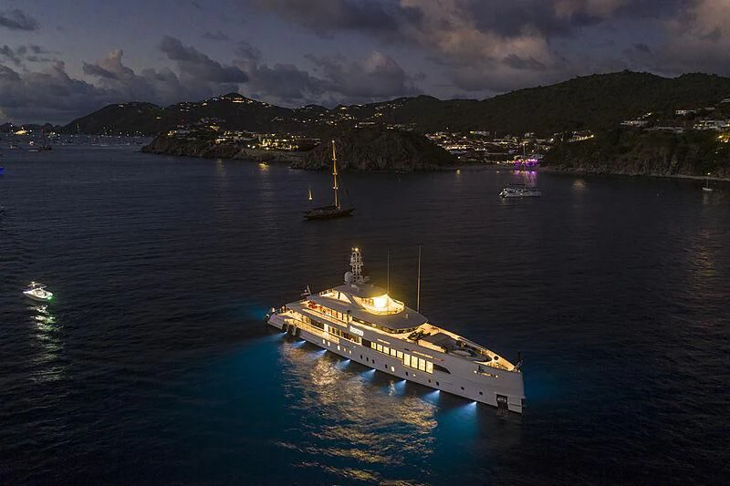 a boat on the water aboard HOME Yacht for Charter