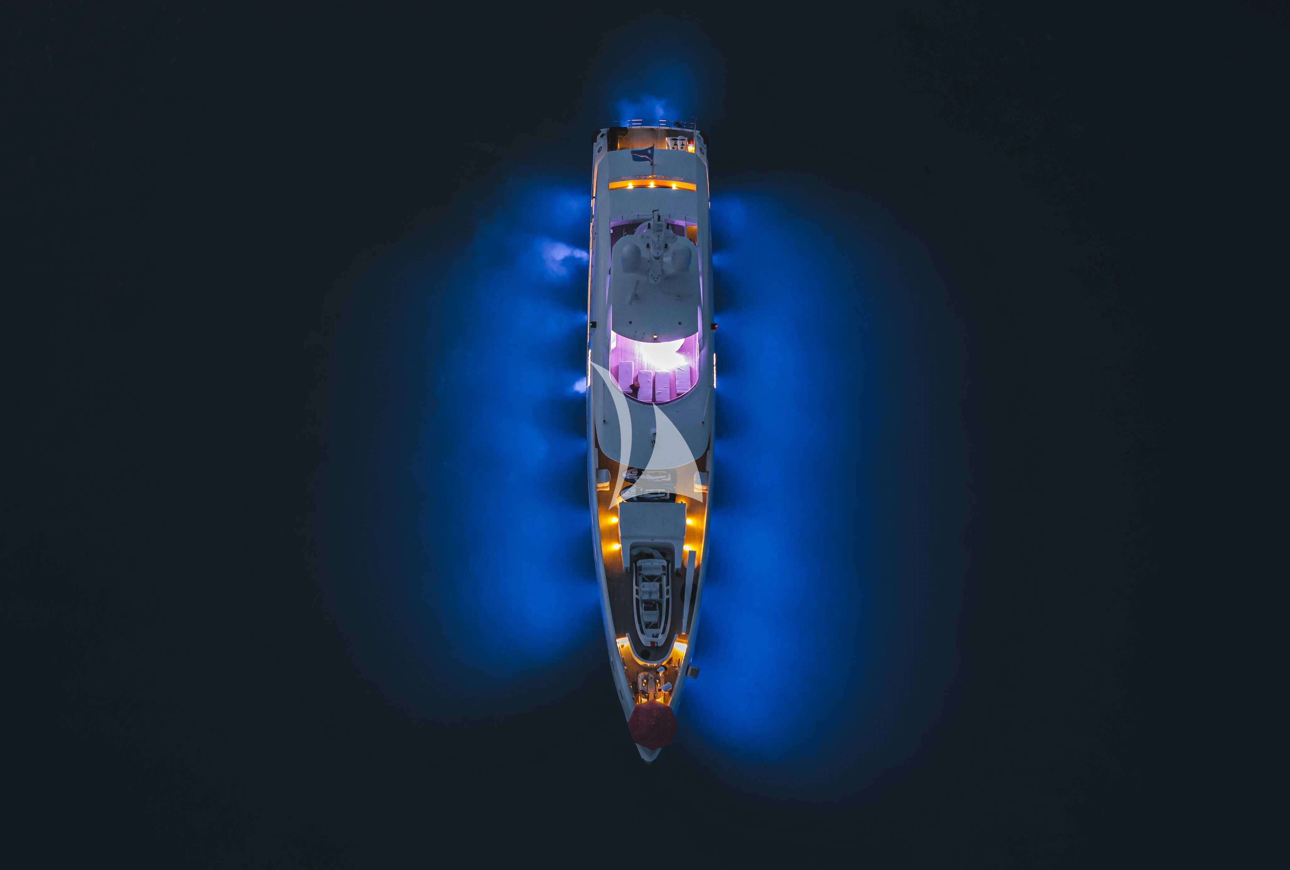 a space shuttle in space aboard HOME Yacht for Charter