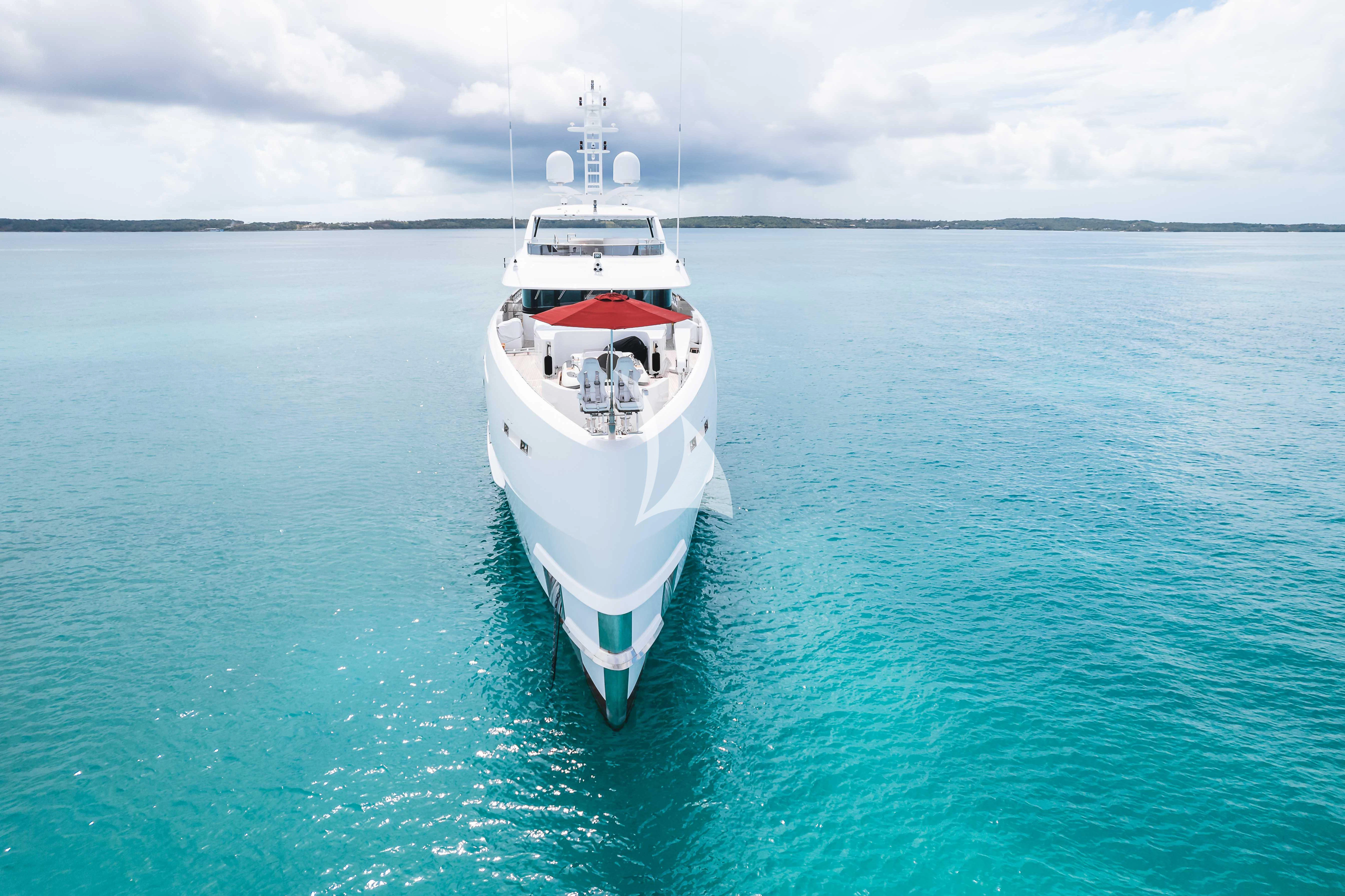 a boat in the water aboard HOME Yacht for Charter