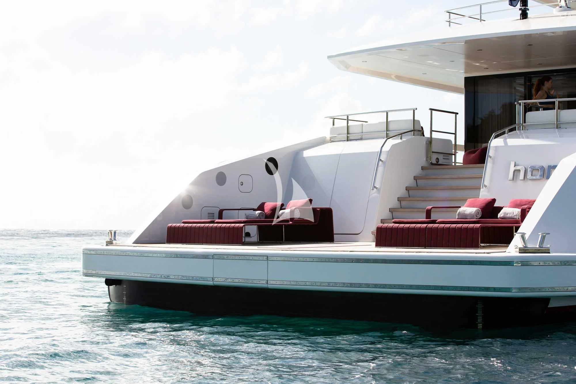 a boat on the water aboard HOME Yacht for Charter