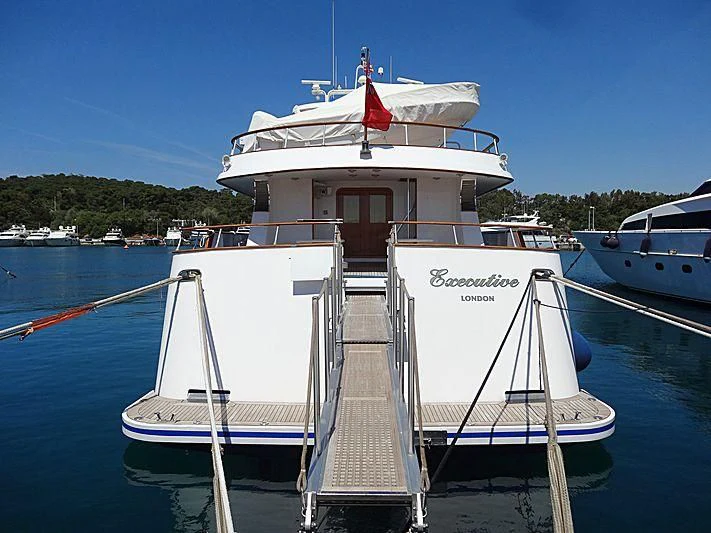 a boat on the water aboard EXECUTIVE Yacht for Sale