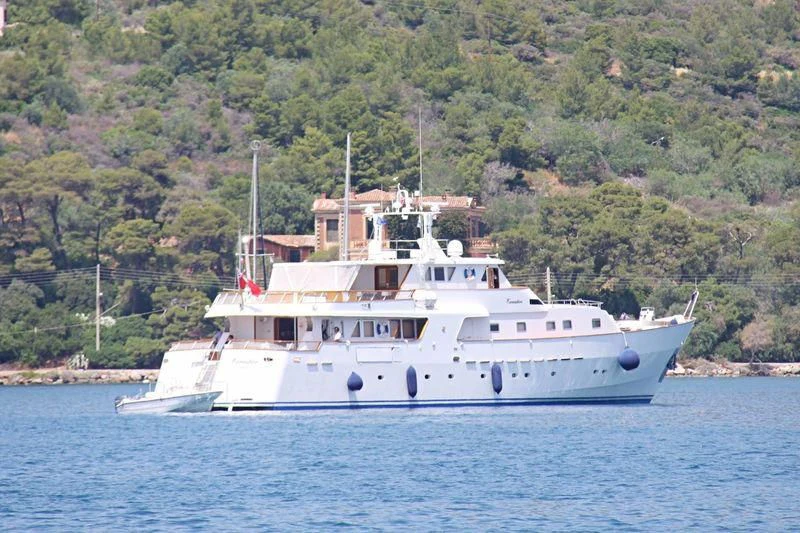 a boat on the water aboard EXECUTIVE Yacht for Sale