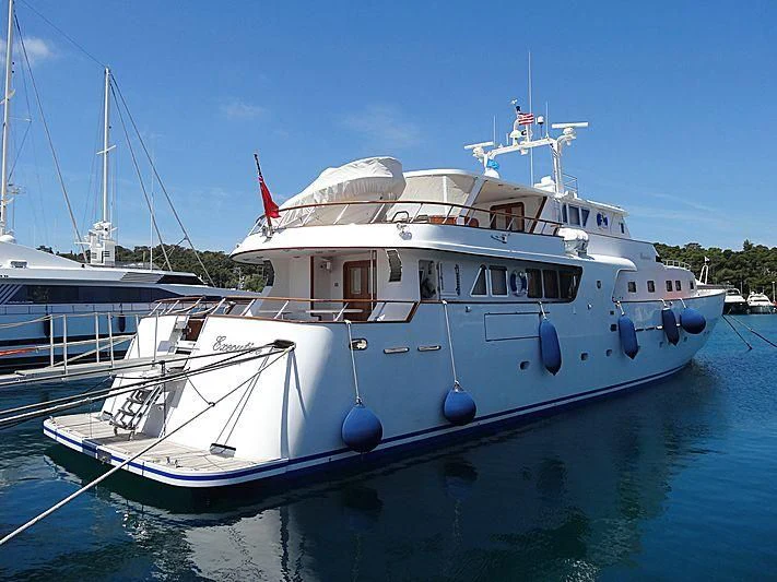 a boat in the water aboard EXECUTIVE Yacht for Sale