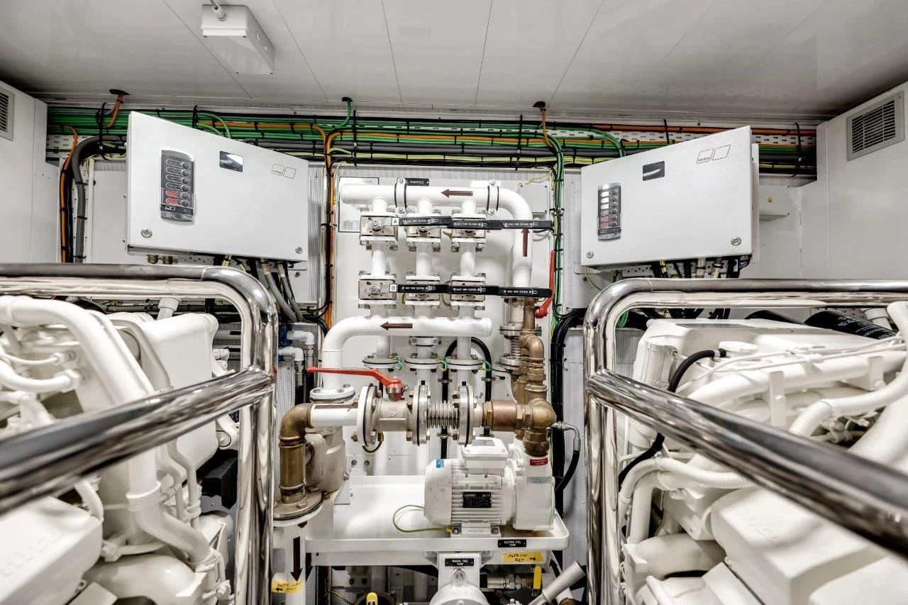 a room with several machines aboard ECLIPSE Yacht for Sale