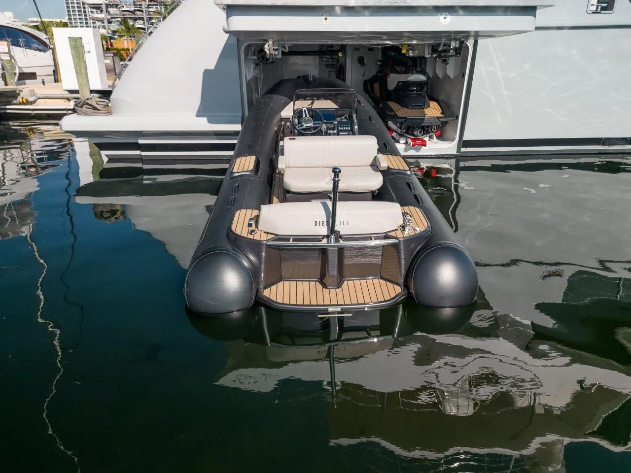 a boat in the water aboard ECLIPSE Yacht for Sale