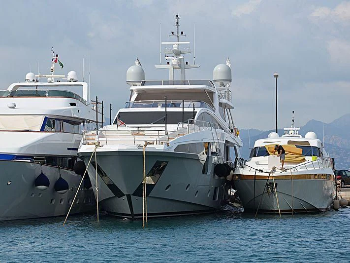 several boats in the water aboard ECLIPSE Yacht for Sale