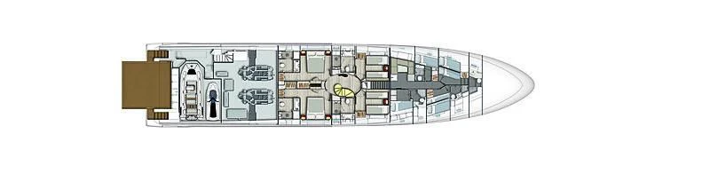 diagram aboard ECLIPSE Yacht for Sale