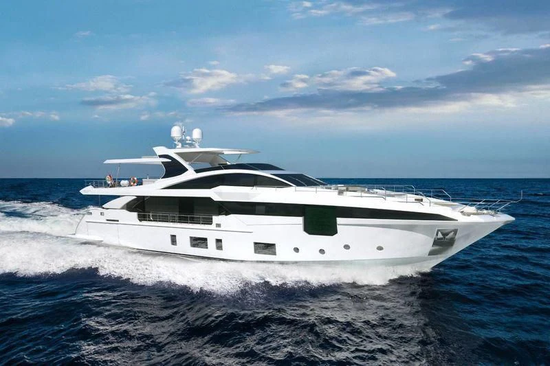 a white yacht on the water aboard ECLIPSE Yacht for Sale