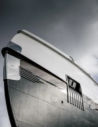 the side of a plane aboard MADAME KATE Yacht for Sale