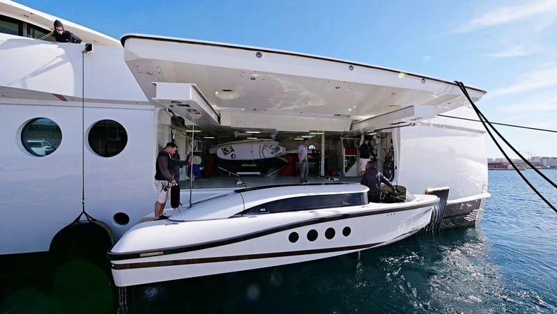 a boat in the water aboard MADAME KATE Yacht for Sale