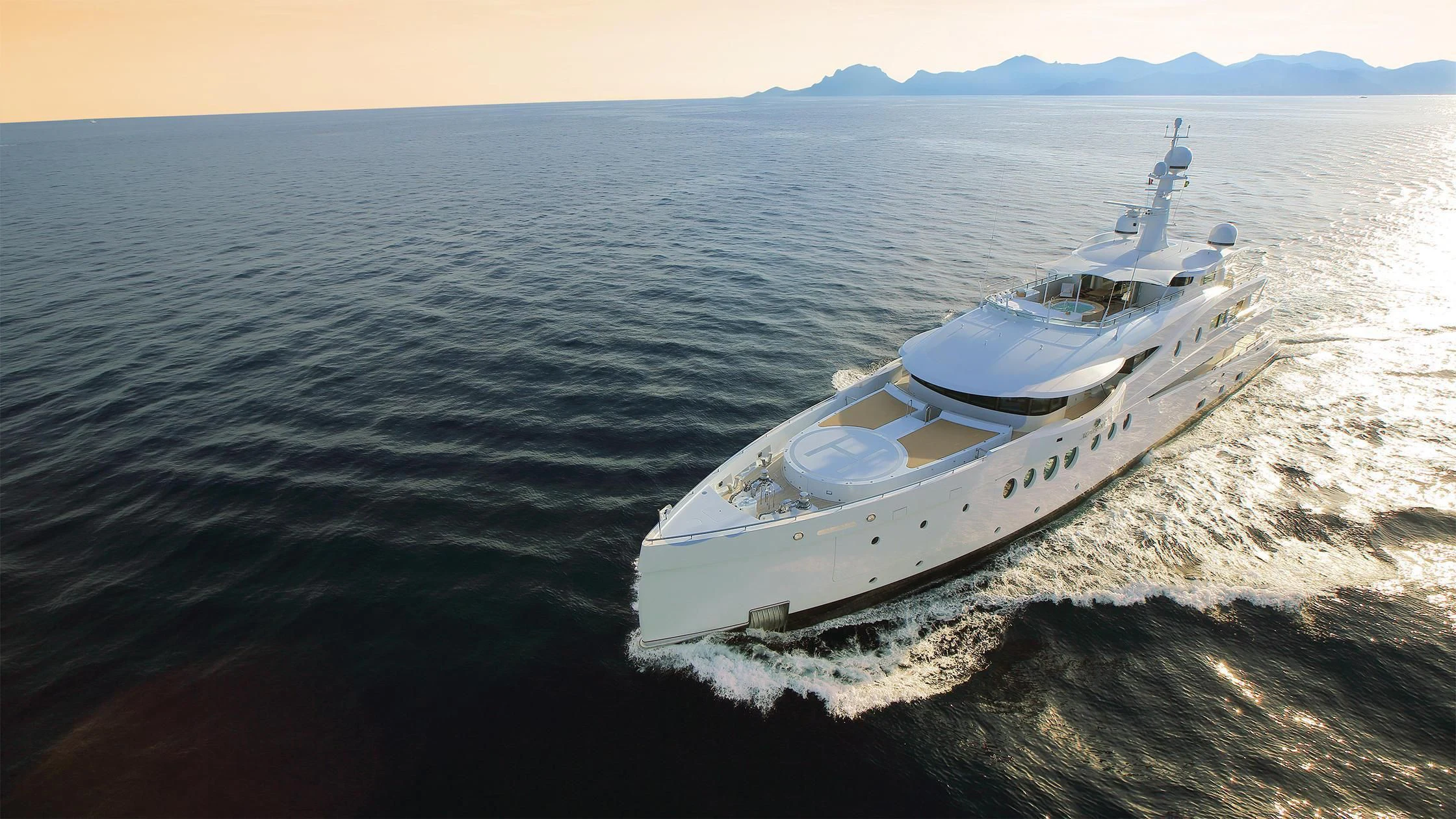 a boat in the water aboard MADAME KATE Yacht for Sale