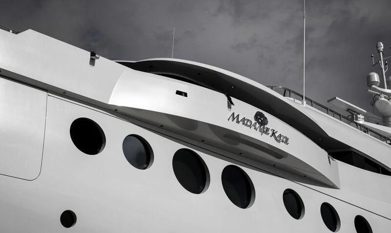 a close-up of a white machine aboard MADAME KATE Yacht for Sale