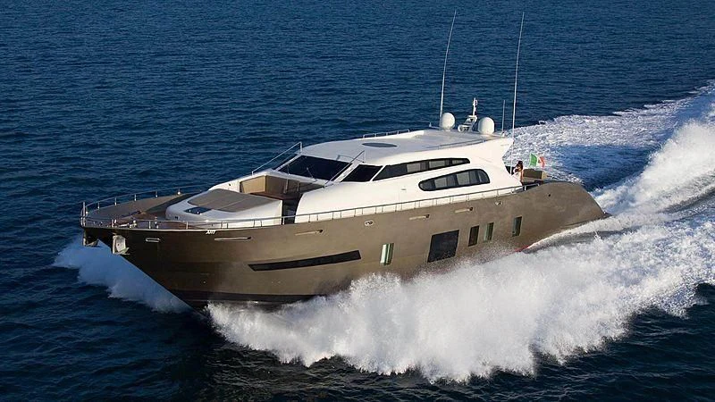a boat on the water aboard AHT Yacht for Sale