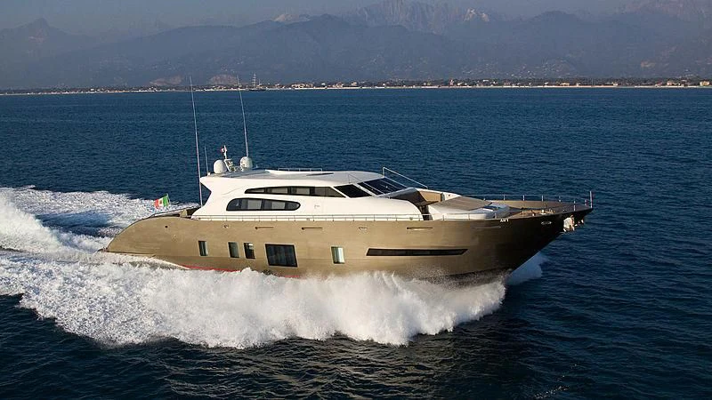 a boat on the water aboard AHT Yacht for Sale