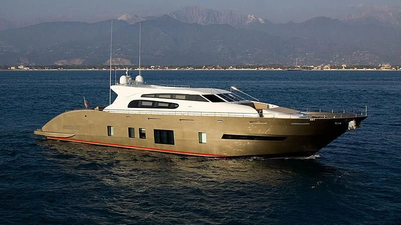 a boat in the water aboard AHT Yacht for Sale