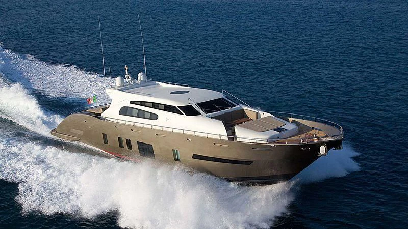 a boat on the water aboard AHT Yacht for Sale