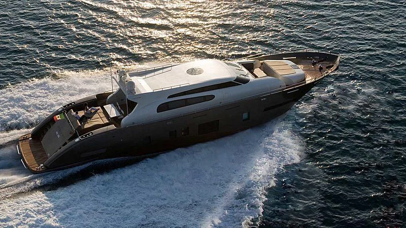 a boat on the water aboard AHT Yacht for Sale
