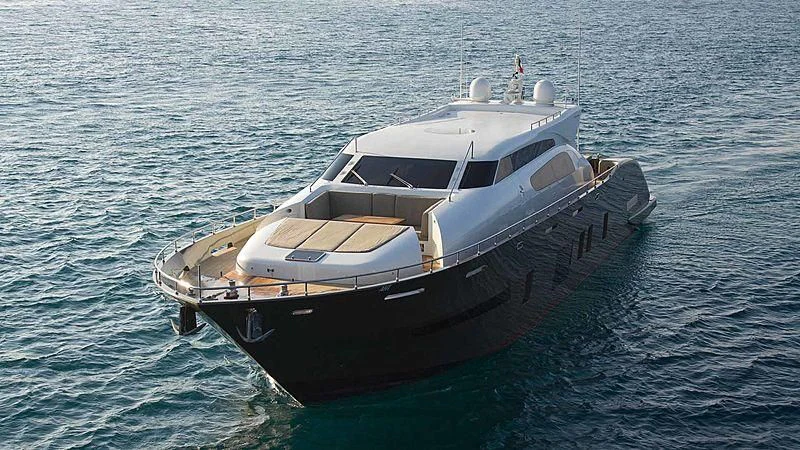a boat in the water aboard AHT Yacht for Sale