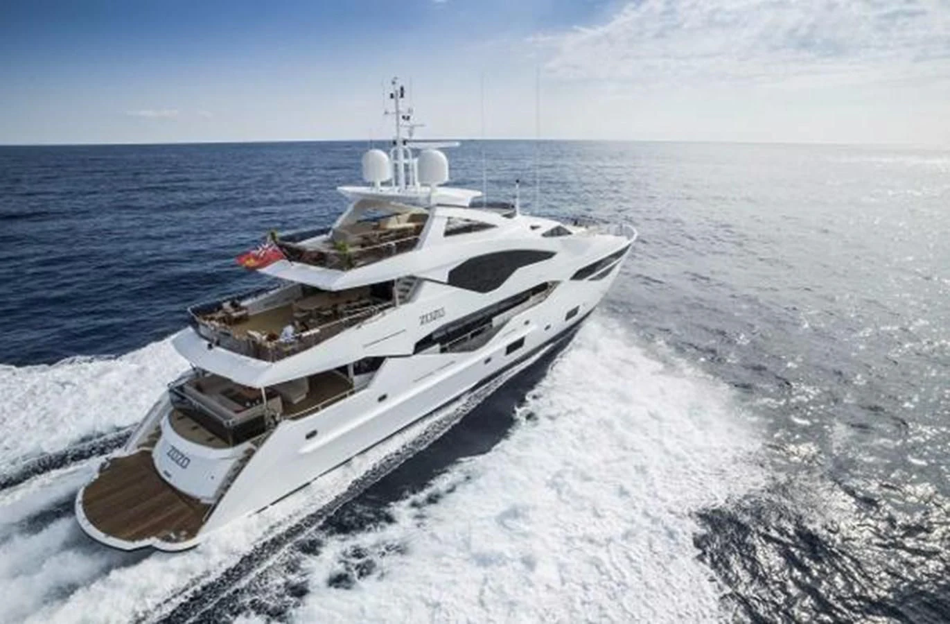 a space shuttle on a snowy surface aboard ZOZO Yacht for Sale