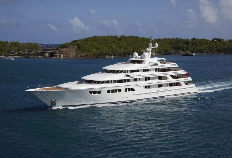 a boat on the water aboard EBONY SHINE Yacht for Sale